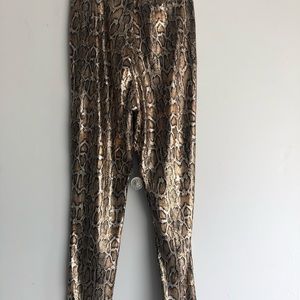 Urban Outfitters reptile sequin pant